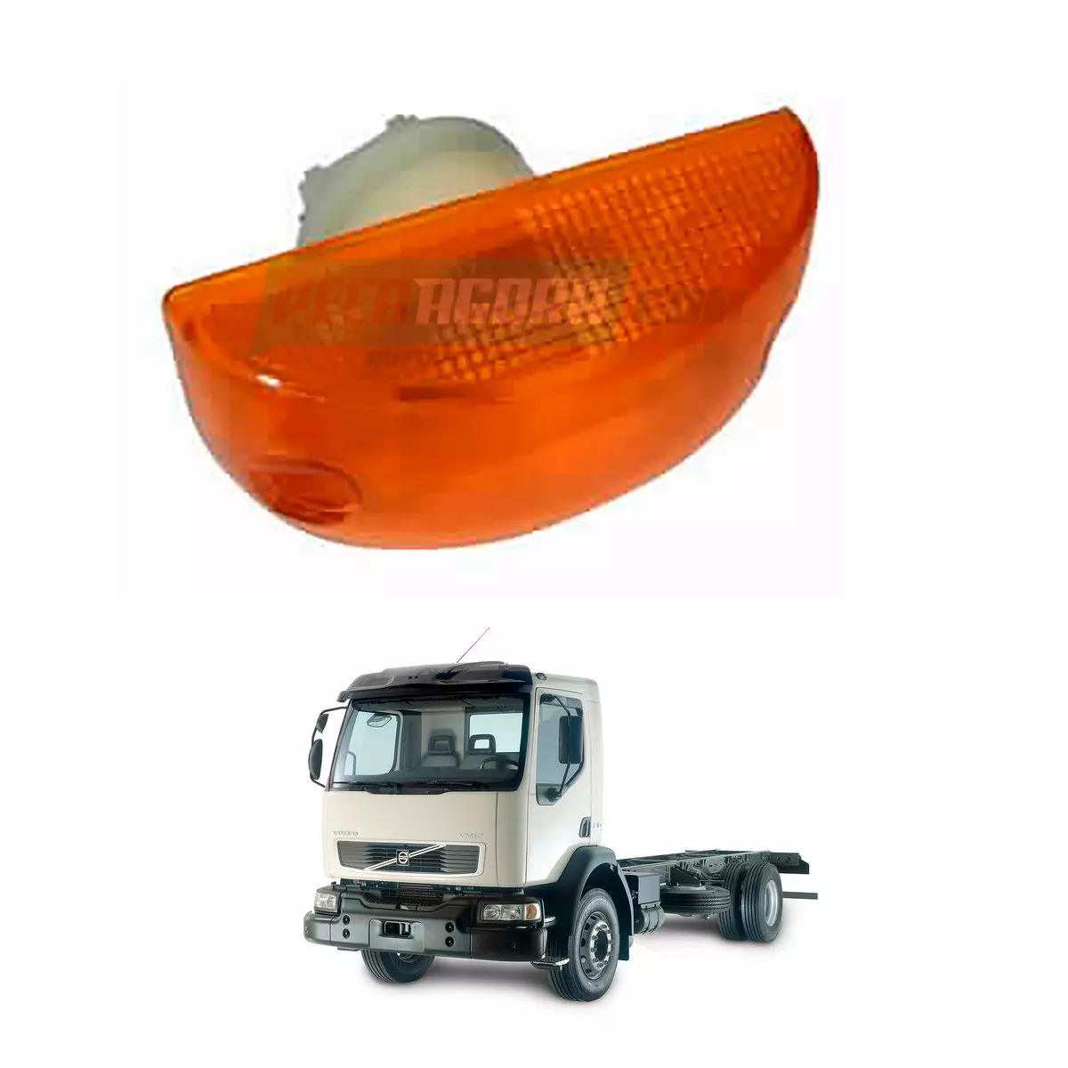 LANTERNA SETA PARALAMA VOLVO VM TODOS - SEM SOQUETE (21341202-21103284-20733983)