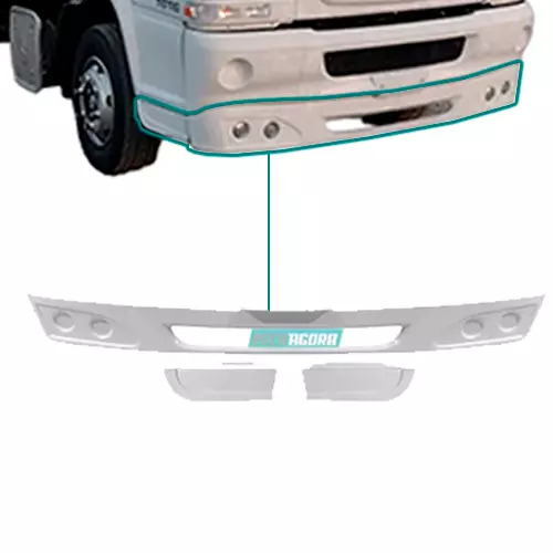 SPOILER PARACHOQUE MB ACCELO 715 815 915 1016 19 CM PLASTICO ABS (M30100)