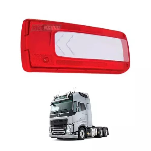 LENTE LANTERNA LED TRASEIRA ESQ DIR VOLVO FH FM VM TODOS (84122332-CP10442)