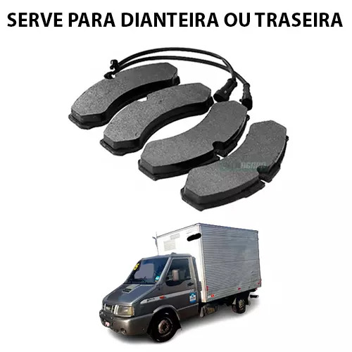 PASTILHA FREIO DIANTEIRO TRASEIRO PARA IVECO DAILY 35.10 35S14 38.13 40.13 40.10