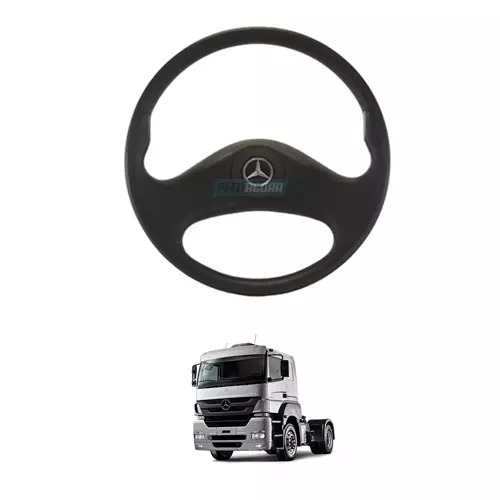 VOLANTE DIRECAO ESPORTIVO MODELO CRUZE 306MM PRETO MB 1935 1618 2318 710 709 162