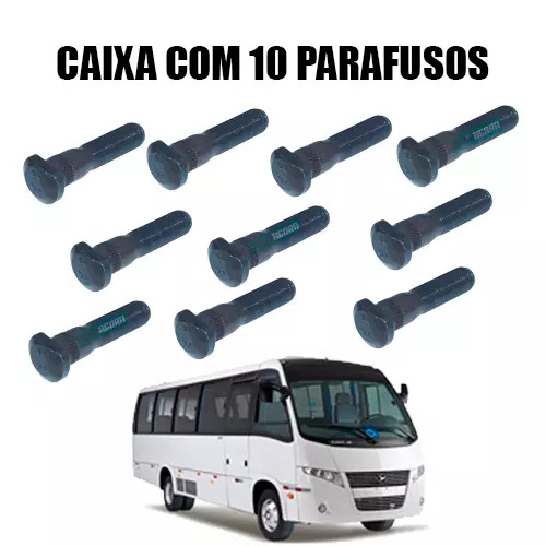  CAIXA 10 PARAFUSO RODA TRASEIRO M18 1,5X82/91 10.9 AGRALE VOLARE A8 8500 (CX.60