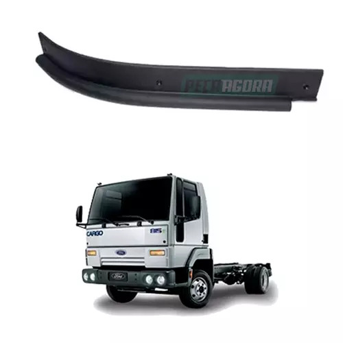 PLACA ACABAMENTO SOLEIRA TRASEIRA ESQ PRETO ​FORD CAMINAO CARGO 815E 1317E 151