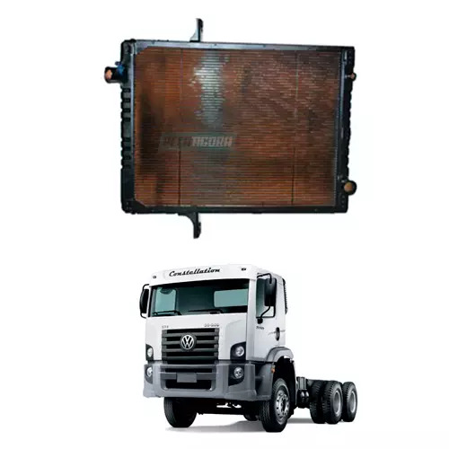 RADIADOR AGUA VOLKSWAGEM CAMINHOES 26260 31260 ELETRONICO (2U0121253C.)