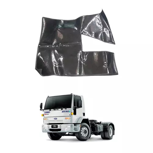 PARTE TAPETE VINIL PRETO FORD CARGO 1985 A 2005 SEM CAPO (PUES232P.)