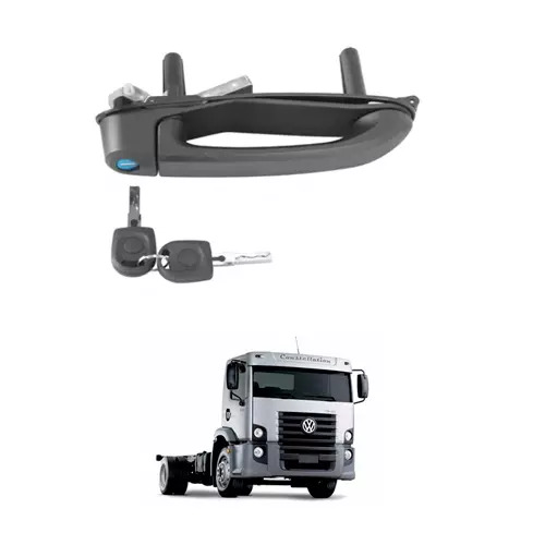 MACANETA EXTERNA PORTA COM CHAVES LD VOLKSWAGEN CONSTELLATION 13180E 15180E 1725