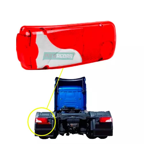 LENTE TRASEIRA ESQ PARA SCANIA 124 2007 EM DIANTE (1784669-LE1261)