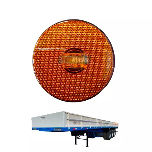 LANTERNA LATERAL RANDON LED COM PARAFUSO E CONECTOR AMBAR (210102016-L31100AM)