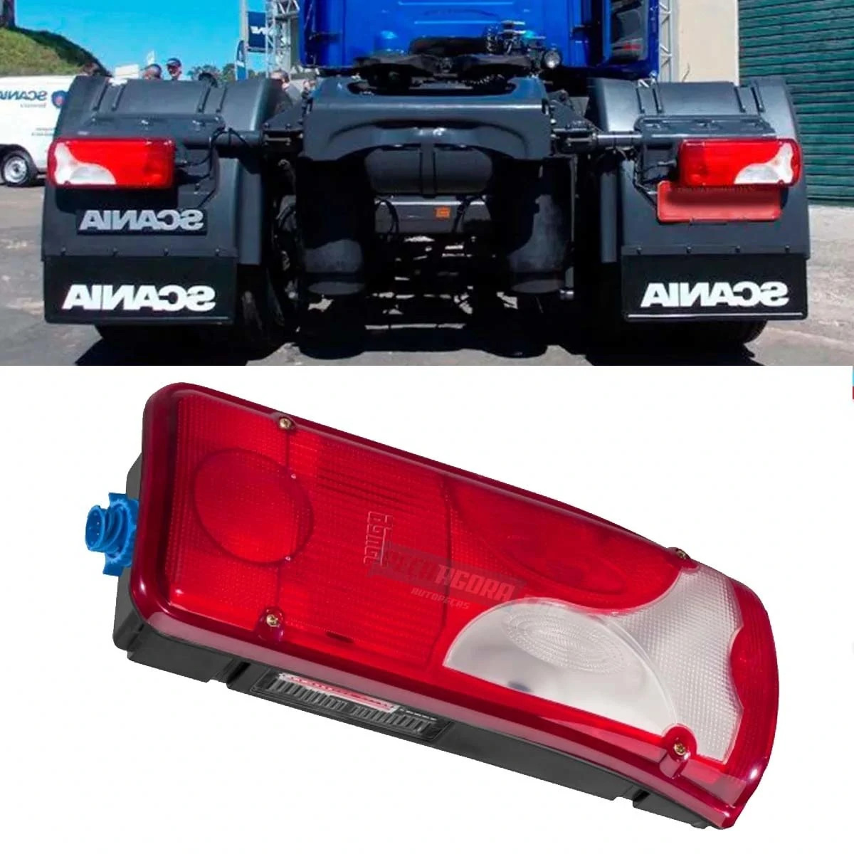 LANTERNA TRASEIRA LD COMPLETA PARA SCANIA P G R TODOS (1756751.)