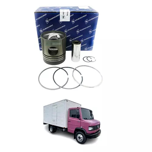 PISTAO E ANEIS STD OM364 366 A-LA BIELA RETA MB 709 1218 1418 1618 1718 OF1318 O