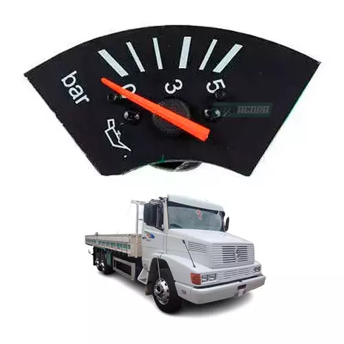 RELOGIO MERCEDES BENZ 1618/2635 MANOMETRO PRESSAO DO OLEO 24V 0-5KGF/CM2 (002542