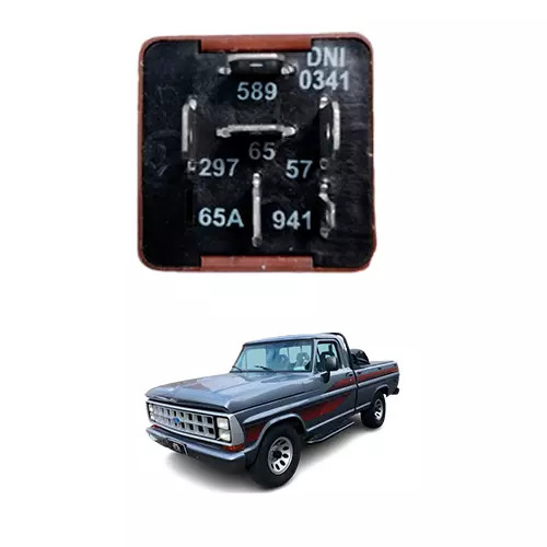 RELE TEMPORIZADOR 6 TERMINAIS 12V LIMPADOR FORD F1000 ...92 BELINA DELREY ARPE (