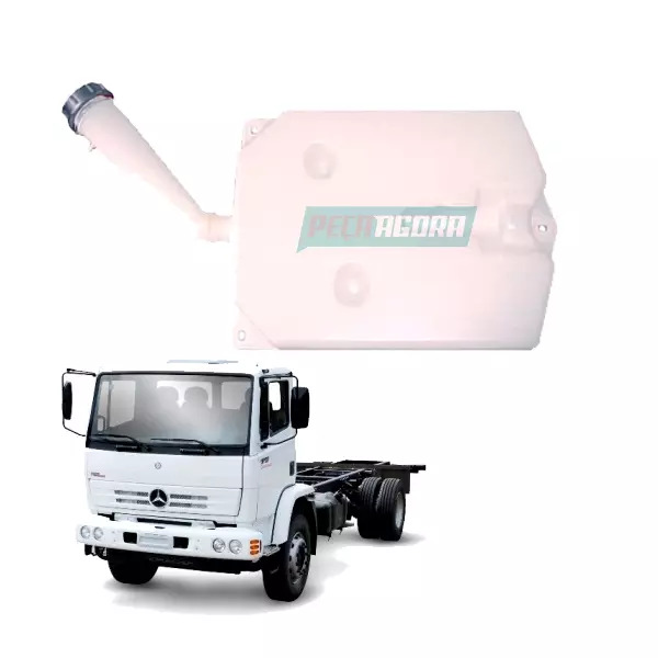 RESERVATORIO LAVADOR PARABRISA COM TAMPA MB 1214 1420 1718 1720 1723 FRONTAL SEM