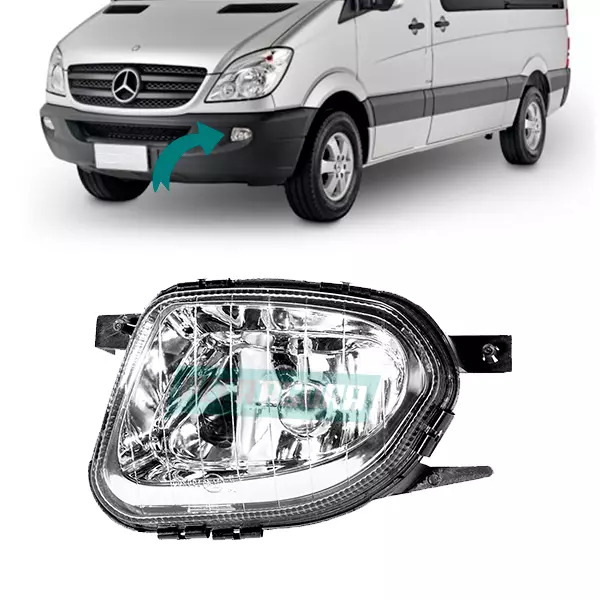 FAROL AUXILIAR H11 LONGO ALCANCE LADO ESQUERDO SPRINTER 2012 A 2016 (2118200556-
