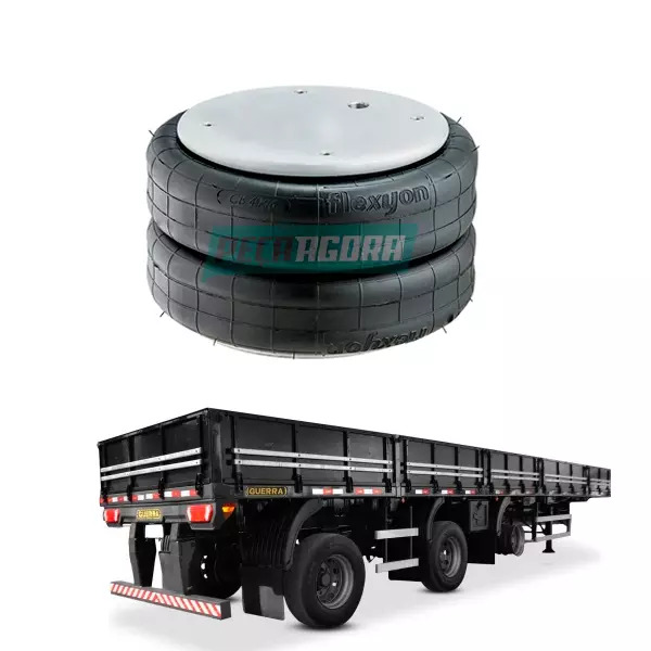 MOLA PNEUMATICA 233-2 T2 SUSPENSOR EIXO - 2 GOMOS CARRETAS FACCHINI IBERO (03085