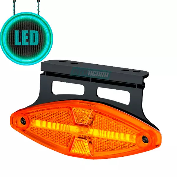 LANTERNA LATERAL LED BIVOLT COM SUPORTE SINALSUL (SS20562AM-FC398287)