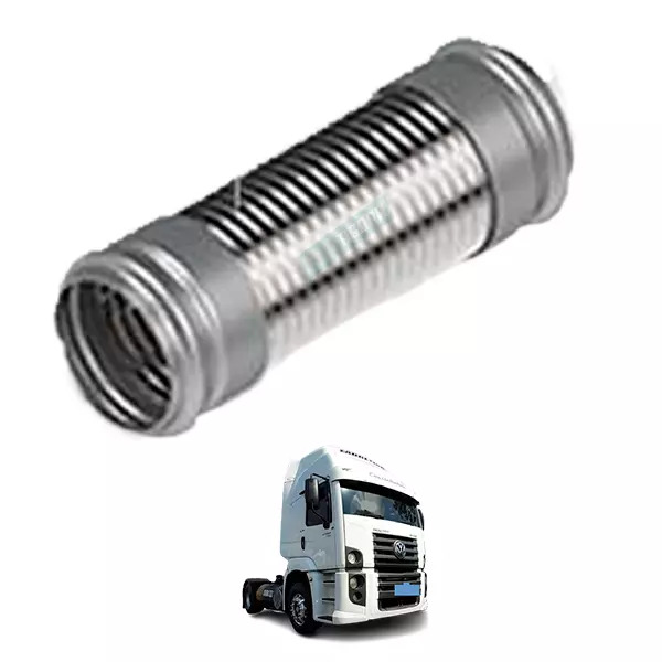 TUBO FLEXIVEL INOX SILENCIOSO 4 POL 230MM VW CONSTELLATION 19320 25320 (2V225309