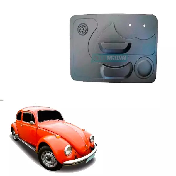 FORRO PORTA ESQUERDO PLASTICO PRETO VW FUSCA  ATE 1977 (FP37)