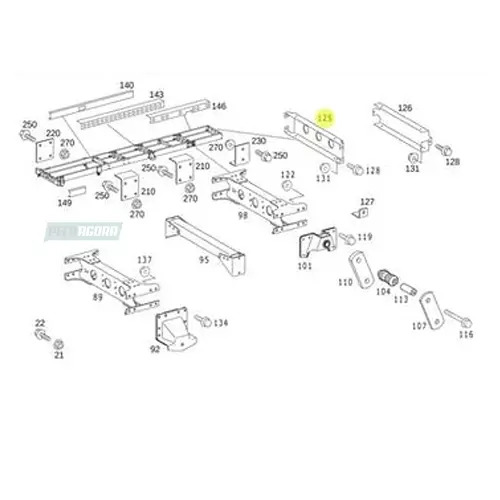 TRAVESSA TRAS. CHASSI ACCELO (9793120035)