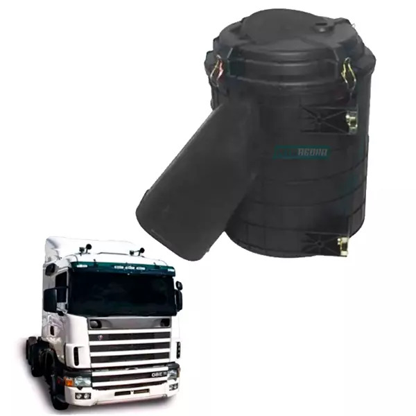 CARCACA FILTRO AR PARA SCANIA P G R T SERIE 4 SERIE 5 COM TAMPA MEDIA (1870001-K
