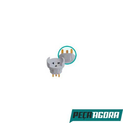 PINO ADAPTADOR 2P+T CINZA 10A CINZA ILUMI 1209 EPL C/ 10 (18309CC)