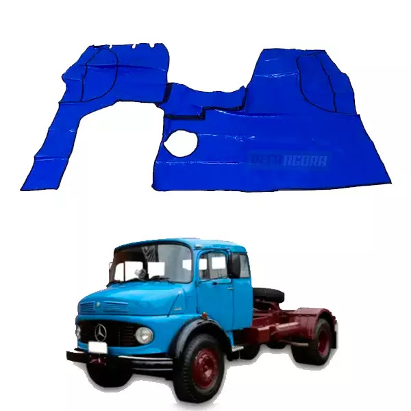 TAPETE VINIL AZUL MB 1519 CABINE LEITO (PUES807A)