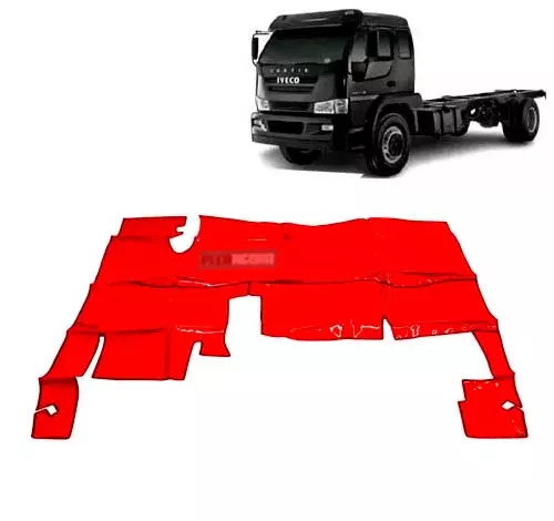 TAPETE VINIL VERMELHO PARA IVECO VERTIS (PUES519V)