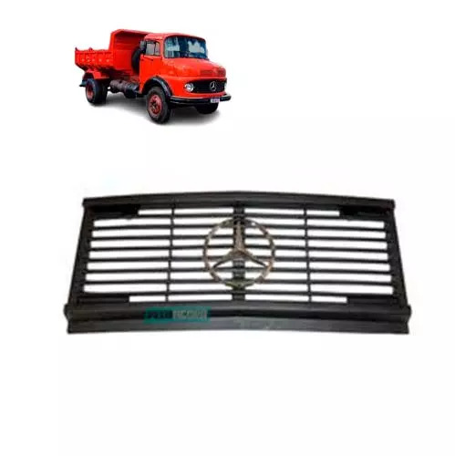 GRADE DIANTEIRA CARA PRETA PLASTICO MB MERCEDES BENZ 1113 (3317510018)