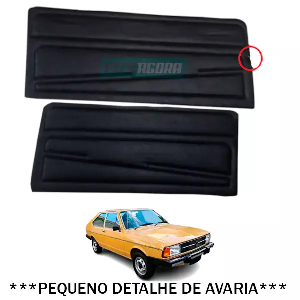 PAR FORRO PORTA DIANTEIRA PASSAT 79 A 84 PRETO PEQUENA AVARIA (M315013-AVA)