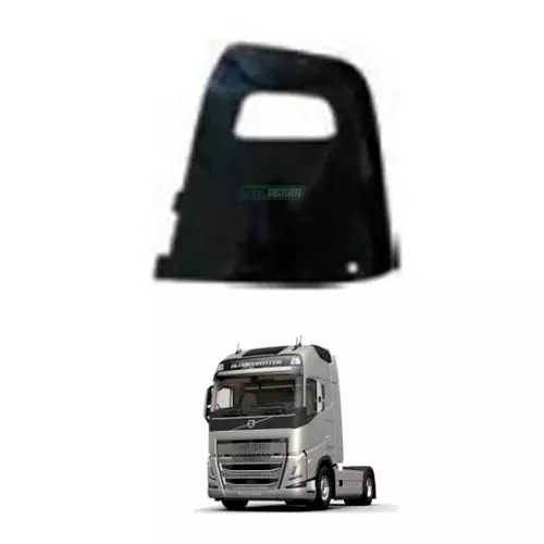 VISOR DE SOL ESQUERDO SEM FURO LHD CABINE NORMAL VOLVO  (84055711-KVV06-146)