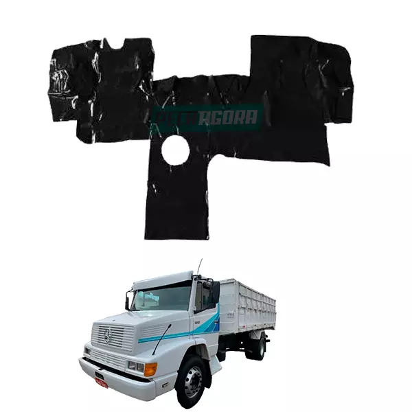 TAPETE VINIL PRETO MB 1618E BICUDO COM CAPO (PUES827P)