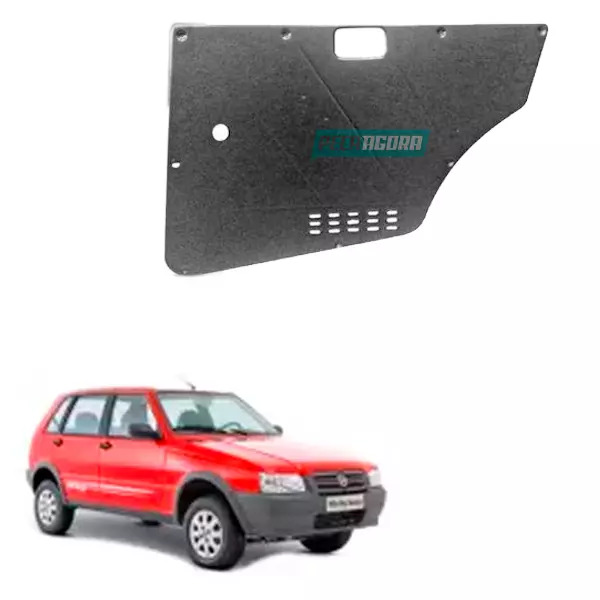 FORRO PORTA CINZA TRASEIRA DIREITO UNO 4 PORTAS ELBA PREMIO TODOS OS ANOS (FP156