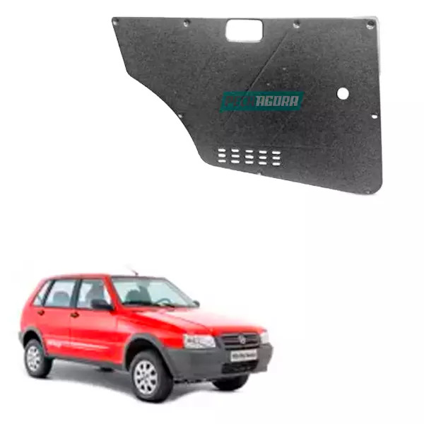 FORRO PORTA CINZA TRASEIRA ESQUERDO UNO 4 PORTAS ELBA PREMIO MILLE TODOS OS ANOS