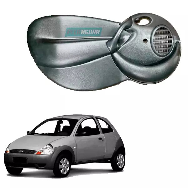 FORRO PORTA CINZA ESQUERDO FORD KA MANUAL COM APOIO DE BRACO SEM TELA 97 A 2007 