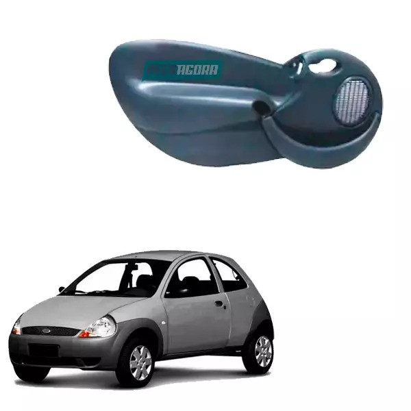 FORRO PORTA CINZA ESQUERDO FORD KA ELETRICO COM APOIO DE BRACO SEM TELA 97 A 200