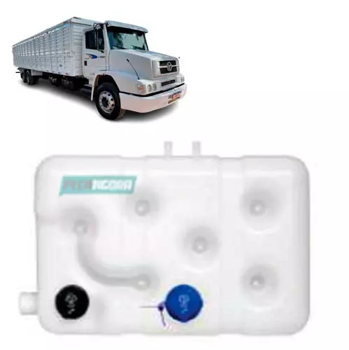 RESERVATORIO RADIADOR MB 1620 L1618 1218 1418 1721 OF1417 COM SENSOR TAMPA PLAST