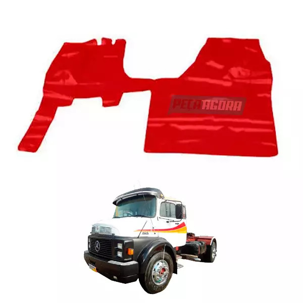 TAPETE VINIL VERMELHO MB 1524 1525 SEM BANCO DO CARONA (PUES847V)