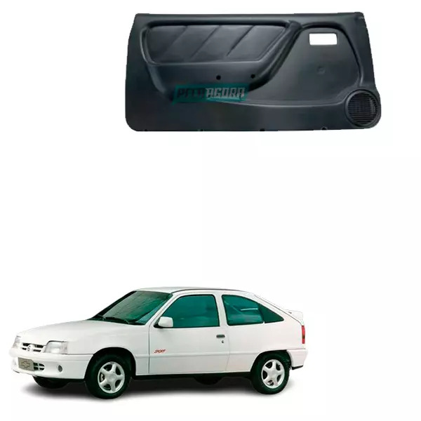 FORRO PORTA PRETO ESQUERDO KADETT IPANEMA 2 PORTAS MANUAL COM TELA 89 A 97 (FP10