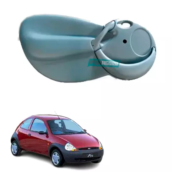 FORRO PORTA CINZA ESQUERDO FORD KA APOIO BRACO COM TELA MANUAL 97 A 2007 (FP1580
