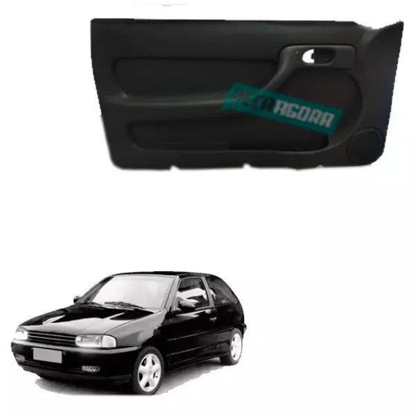 FORRO PORTA PRETO ESQUERDO GOL PARATI BOLA 2 PORTAS COM TELA MANUAL. (FP1500)