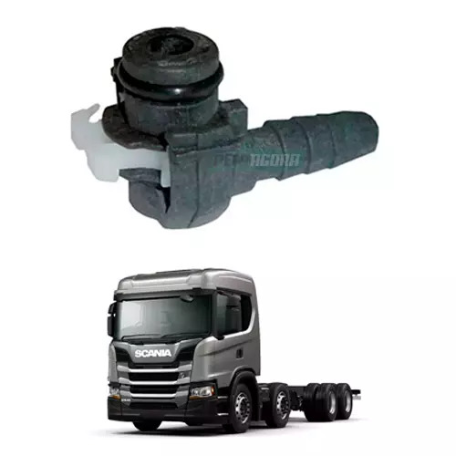 CONEXAO BICO ARLA DOSADORA 90 GRAUS PARA SCANIA DIVERSOS  (2159100-2159098-15011