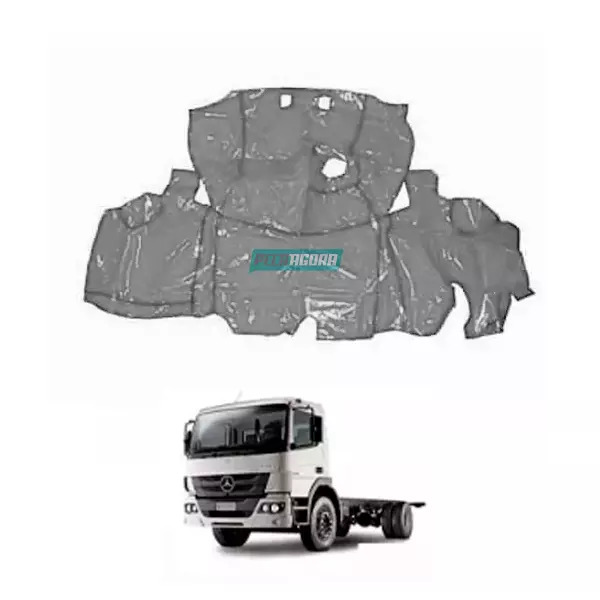 TAPETE VINIL CINZA MB ATEGO 1419 1719 2012 2013 4 CILINDROS COM CAPO (PUES854C)