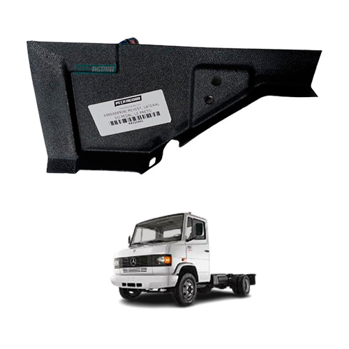REVESTIMENTO LATERAL PEDAL ESQUERDO PRETO MB 709 194 135 (6886888906|)