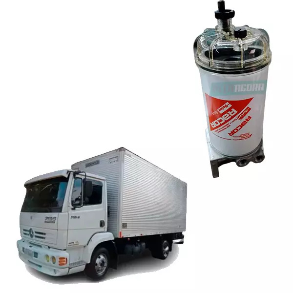 CONJUNTO FILTRO SEPARADOR D AGUA MERCEDES CAMINHOES 712C 914C 1215C 1318 L1620 O