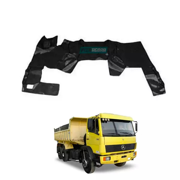 TAPETE VINIL PRETO MB 1714 1718 CARA CHATA CABINE QUADRADA (PUES819P)