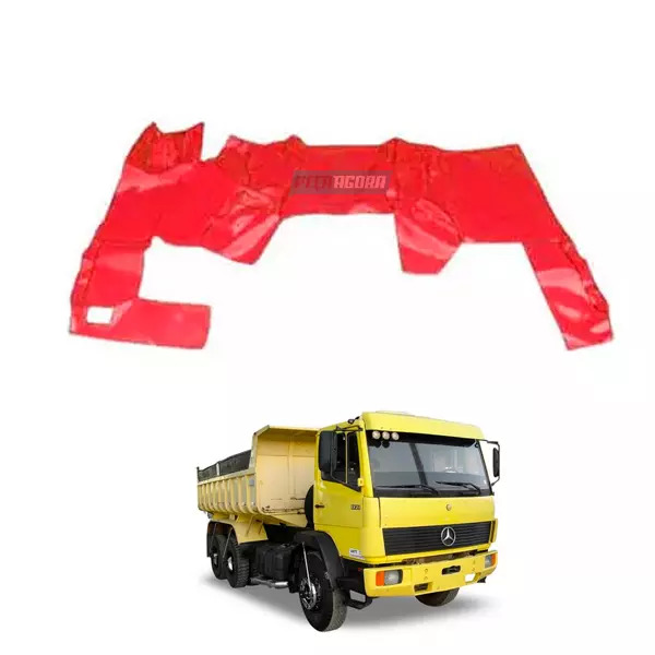 TAPETE VINIL VERMELHO MB 1714 1718 CARA CHATA CABINE QUADRADA (PUES819V)