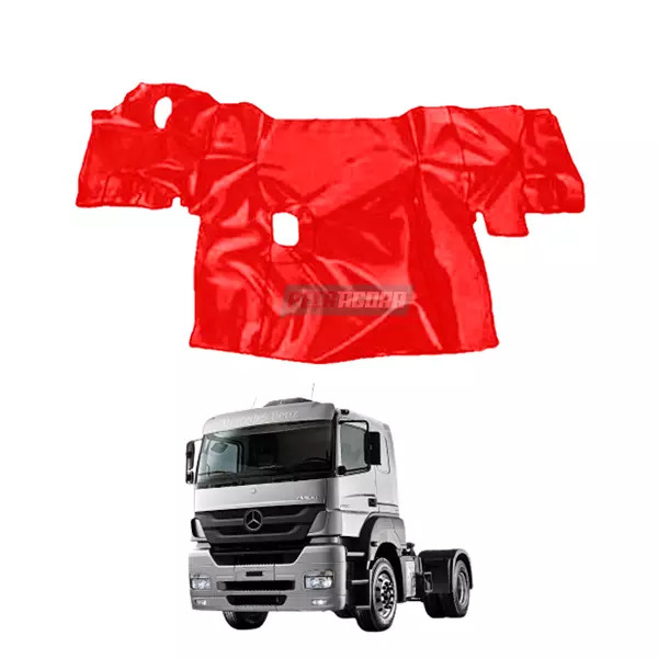 TAPETE VINIL VERMELHO MB AXOR 2035 2340 2544 2533 CAMBIO MANUAL C/ CAPUZINHO (PU