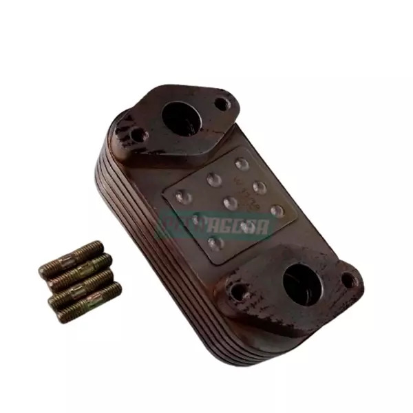 RADIADOR RESFRIADOR OLEO BEHR MB MOTOR OM-355 6 PLACAS (3551801165,)