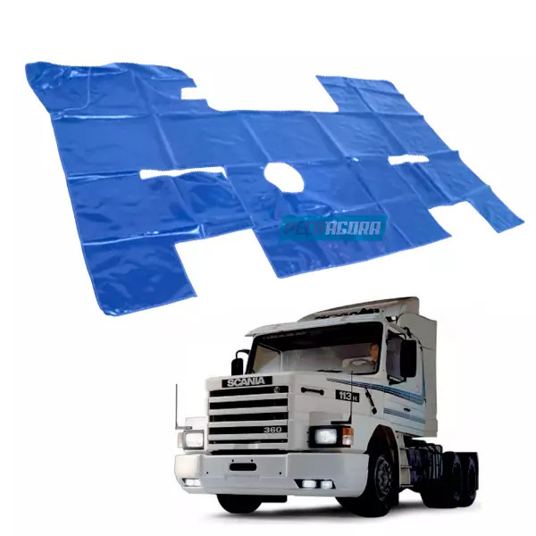 TAPETE VINIL AZUL PARA SCANIA 113 BICUDO 1992 (PUES403A)