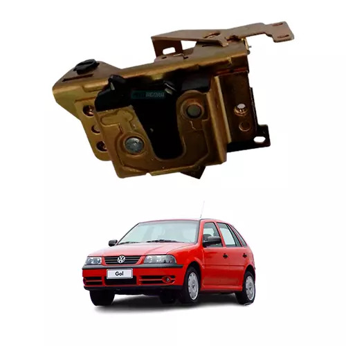 FECHADURA PORTA MANUAL ESQ GOL G3 G4 2000 A 2014 2 PORTAS  (5W3837013B-F4591E)